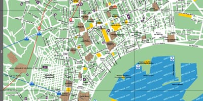 Napoli toeristische kaart