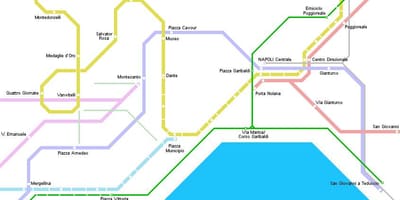 Kaart van napels tram 