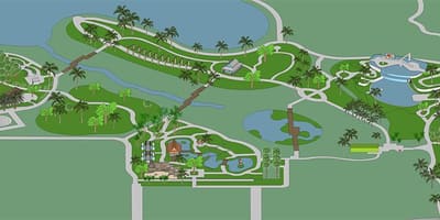 Kaart van napels botanische tuin