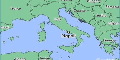 Kaart van napels italië